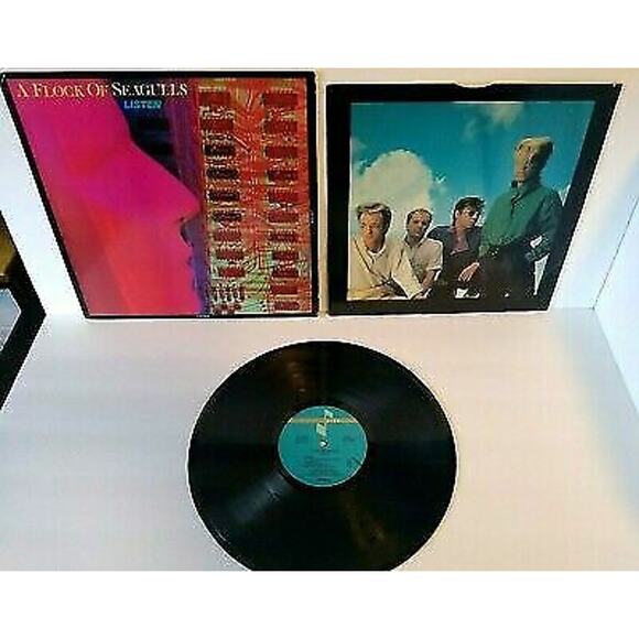 A Flock Of Seagulls Listen Vinyl LP Record New Wave Synth-Pop Nightmares Talking - Picture 1 of 5